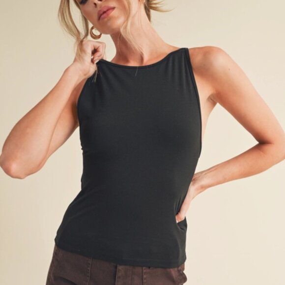 Aemi & Co. Tops - Rodi Tank Top in Black